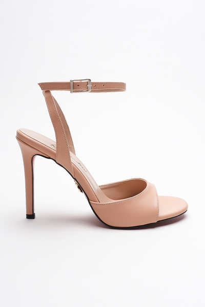 Ayakkabı Ateşi Pantofi cu toc cu bandă subțire pentru damă Livora Nude Skin