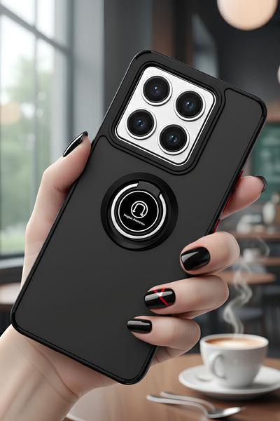 Hatreds Xiaomi Mi 15 İçin Kamera Korumalı Yüzüklü Kılıf - Leke Tutmaz Mat ve ...