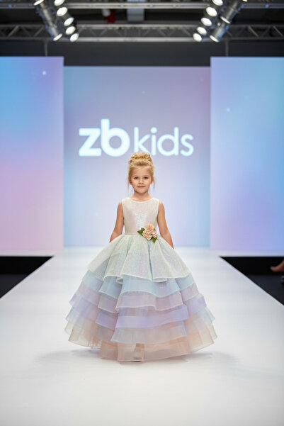 zühre balaban Rochie de seara colorata cu paiete florale pentru fete