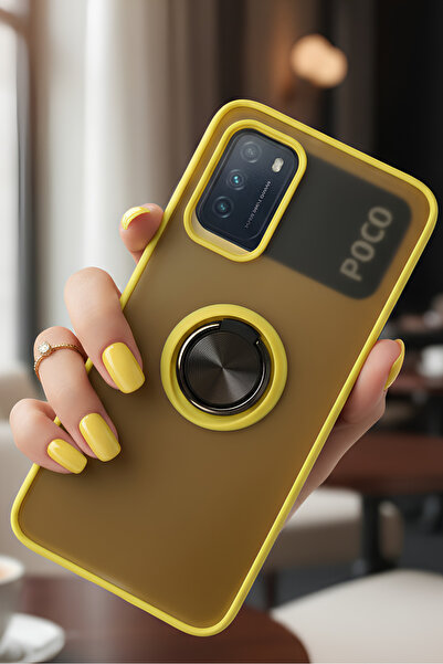 Hatreds حافظة لهاتف Xiaomi Redmi 9T مع حلقة حماية للكاميرا - مقاومة للبقع وتش...