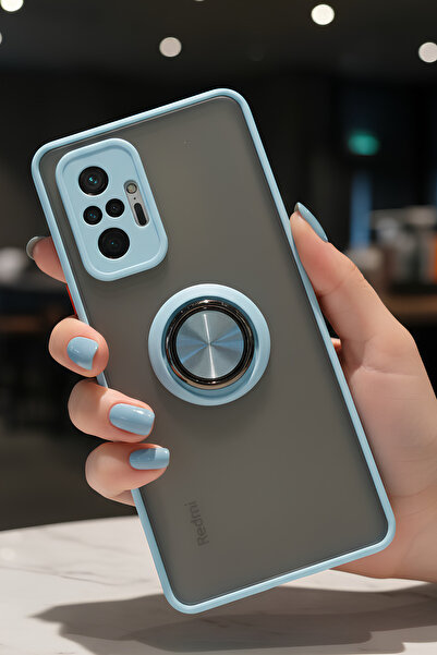 Hatreds Xiaomi Redmi Note 10 Pro İçin Kamera Korumalı Yüzüklü Kılıf - Leke Tu...