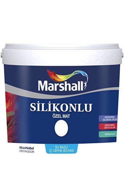 Marshall Silikonlu Özel Mat Iç Cephe Duvar Boyası 2,5 Lt Kurna
