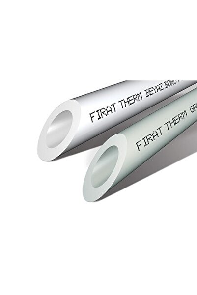 FIRAT Boru Pn25 Pprc Plastik Boru 25 Mm. Beyaz Temiz Su Tesisat Borusu 4 Mt. ...