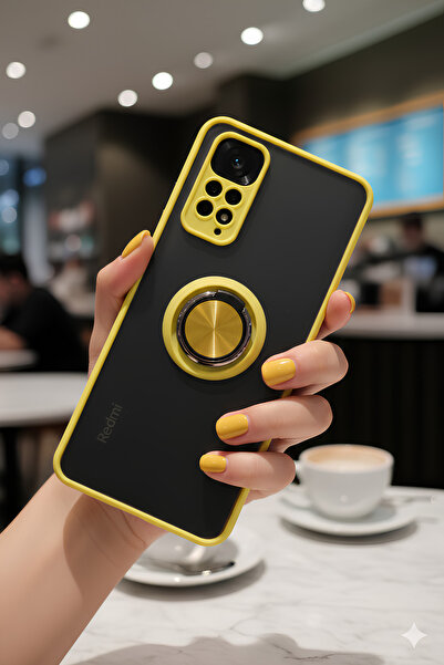Hatreds Xiaomi Redmi Note 11 İçin Kamera Korumalı Yüzüklü Kılıf - Leke Tutmaz...