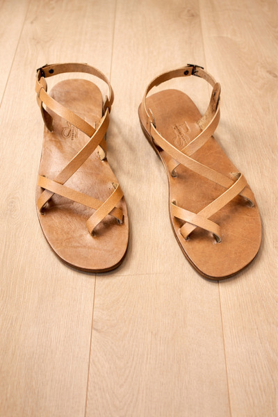 Bostini Sandals Deri Tarz Bodrum Sandaleti