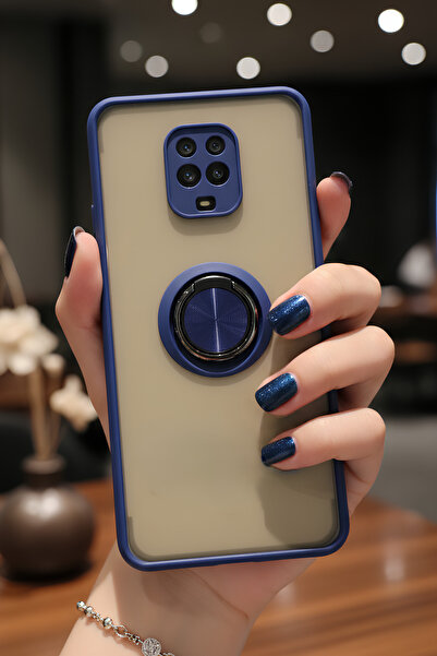 Hatreds Xiaomi Redmi Note 9 Pro İçin Kamera Korumalı Yüzüklü Kılıf - Leke Tut...