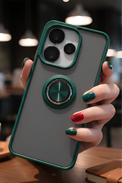 Hatreds Xiaomi Redmi 13 4G İçin Kamera Korumalı Yüzüklü Kılıf - Leke Tutmaz M...