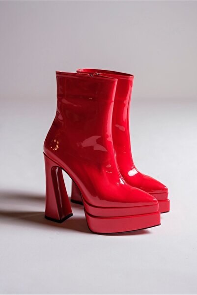 Ayakkabı Ateşi Κόκκινο λουστρίνι διπλής πλατφόρμας Special Design Γυναικεία B...
