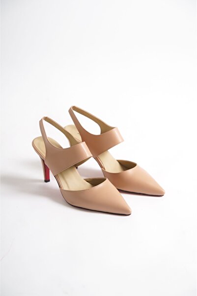 Ayakkabı Ateşi حذاء نسائي بكعب رفيع جلد عاري، خنجر تمارا