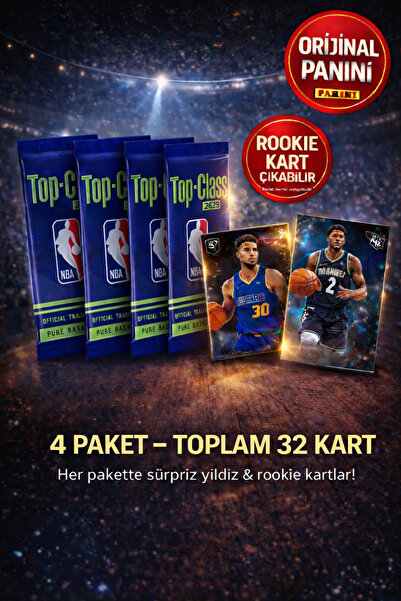 TOYFEST Panini NBA Top Class 2024 - Collectible Basketball Player Cards, 4 Pa...