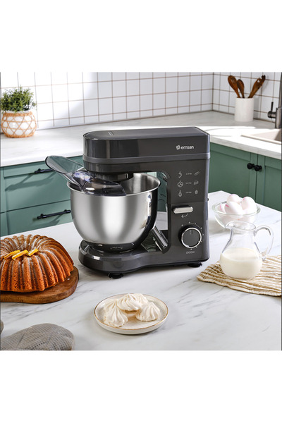 Karaca EMSAN 3 Farklı Aparatlı Premium 6 Hız Kademeli 5L Geniş Hazneli Stand ...