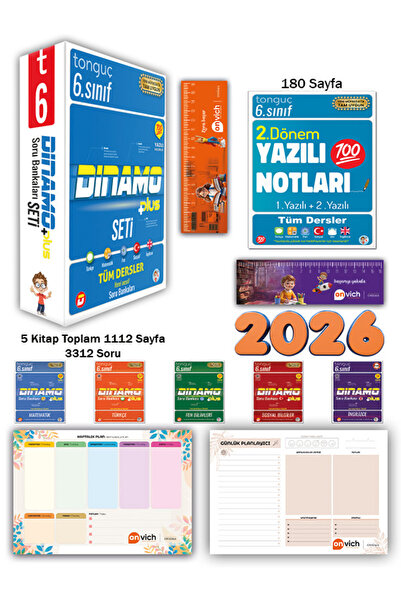 Tonguç Yayınları 6. Sınıf Dinamo Tüm Dersler Soru Bankası - 2. Dönem Yazılı N...