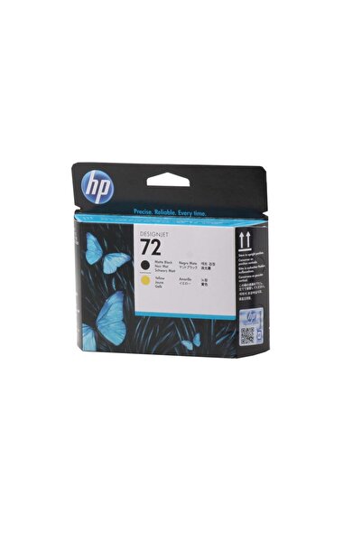 HP C9384A 72 Matte Black-Yellow Mat Siyah-Sarı Baskı Kafası C9384A
