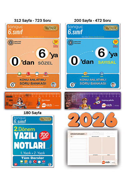 Tonguç Yayınları 6. Sınıf 0 dan 6 ya Konu Anlatımlı Soru Bankası Tüm Dersler ...