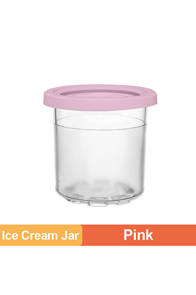 Choice مجموعة مكونة من 1/2/4 أكواب آيس كريم وردية اللون لماكينة صنع الآيس كري...