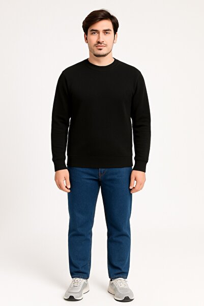 Vatan Tekstil Hanorac de bază pentru bărbați, cu interior din fleece, ușor, c...