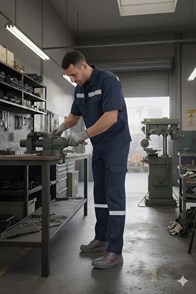 Vatan Tekstil Men's 7/7 Gabardine Winter Cargo Pocket Pack Work Trousers