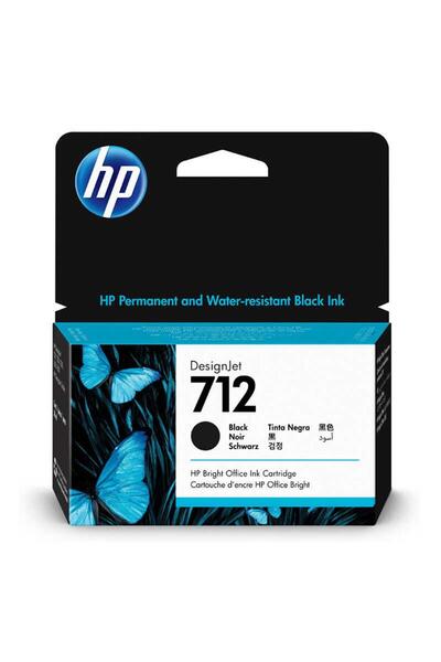 HP 712 Black Siyah 38ML Plotter Kartuşu 3ED70A