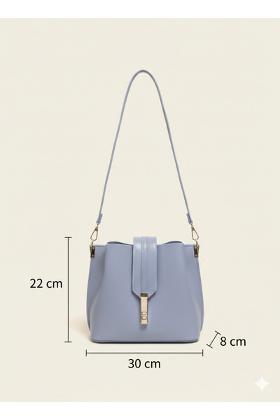 ZERVA QUEEN Crossbody Women's Bag with Three-Eye Metal Lock Strap