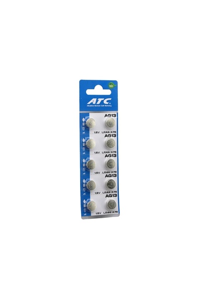 Go İthalat ATC ALKALİNE BUTTON BATTERY AG13 LR-44/A76 DÜĞME PİL ALKALİN 1.5V ...