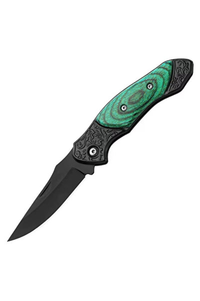 SAVEX Katlanır Cep Çakısı - Ahşap Saplı - SDR-077 - Yeşil