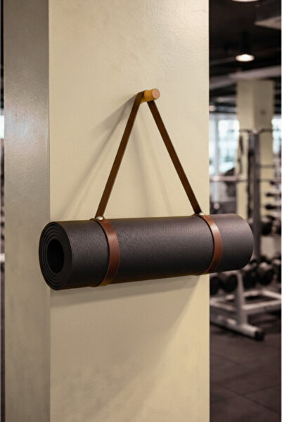 THE SIMPLE STYLE Vegan Deri Çıtçıtlı Yoga/Pilates Matı Taşıma Askısı - Yoga M...