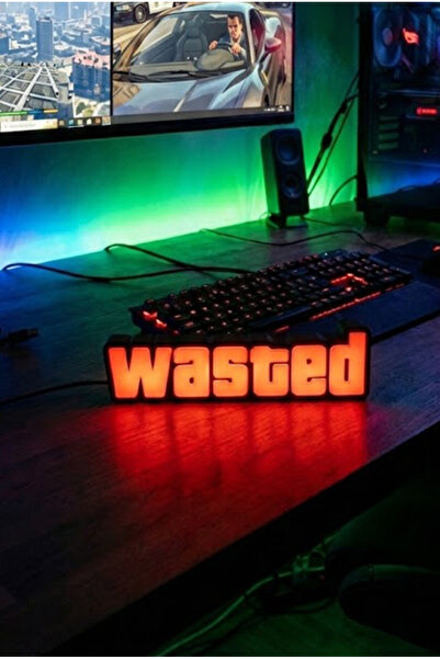 Shaddshop GTA WASTED Ledli Tablo (ADAPTÖRLÜ)