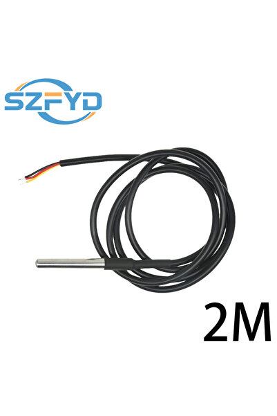 Choice مسبار حرارة مقاوم للماء بطول مترين، قطعة واحدة، DS18B20، حساس حرارة من...