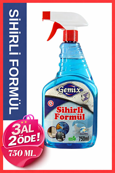 GEMİX Sihirli Formül Derz&Banyo Duşakabin Fayans Temizleyici 750 ml–Küf, Sara...