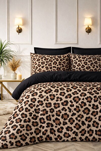 Always Obojstranná elastická obliečka na prikrývku Leopard