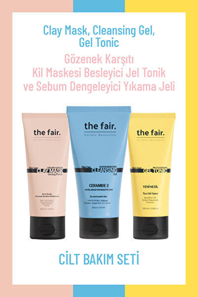 the fair. the fair. Gözenek Karşıtı Kil Maskesi Besleyici Jel Tonik ve Sebum ...