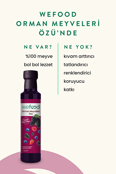 Wefood Orman Meyveleri Özü 335 ml