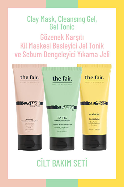 the fair. the fair. Gözenek Karşıtı Kil Maskesi Besleyici Jel Tonik ve Nemlen...