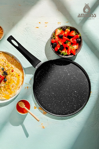 Amboss Mocca Granit Kaplama Krep Tavası 30 cm