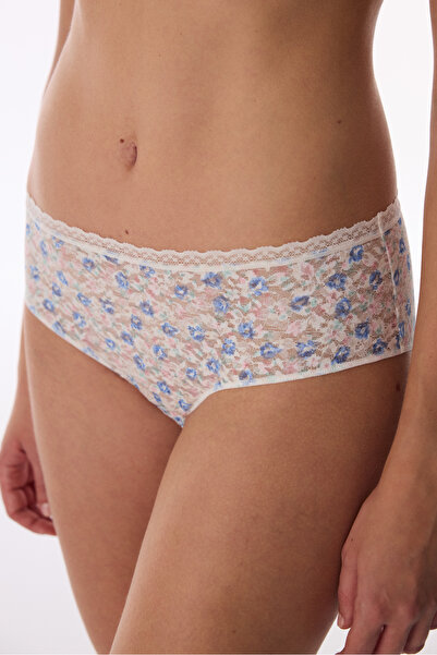 Penti Off-White Easy Lace Lace Hipster Panties