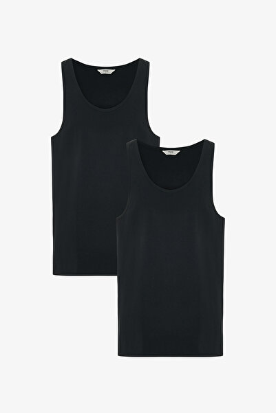 Penti Black Men's Regular Black 2-Pack Undershirts