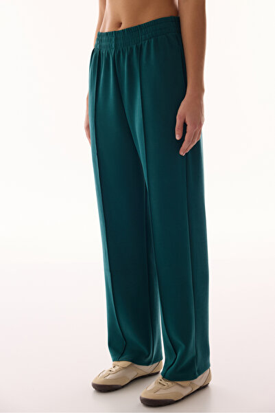 Penti Turquoise High Waist Straight Leg Modal Pants