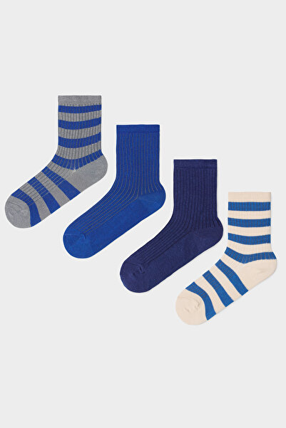 Penti Erkek Çocuk Skyline Çizgili 4'lü Soket Çorap