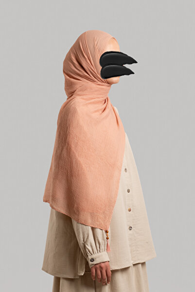 Lemaye Soft Muslin Shawl - Powder