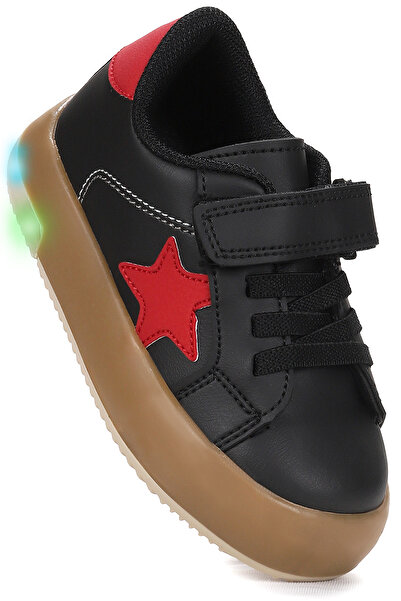 Kiko Kids Rena Daily Velcro Lighted Baby Girl Sports Shoes