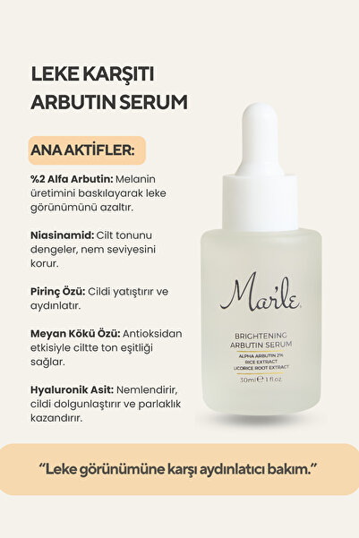 MAR'LE Leke Karşıtı Arbutin Serum