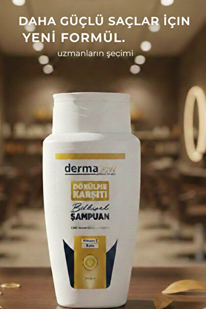 dermanew Extra Güçlü Dökülme Karşıtı Şampuan - Biotin & Keratin Yoğun Saç Bakım Şampuanı Tüm saçlar
