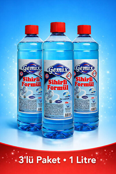 GEMİX Sihirli Formül Derz & Banyo Duşakabin Fayans Arası Temizleyici 1 Lt x 3...