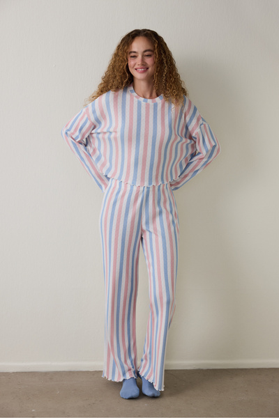 Penti Moonlight Crew Neck Thermal Effect Pajama Set