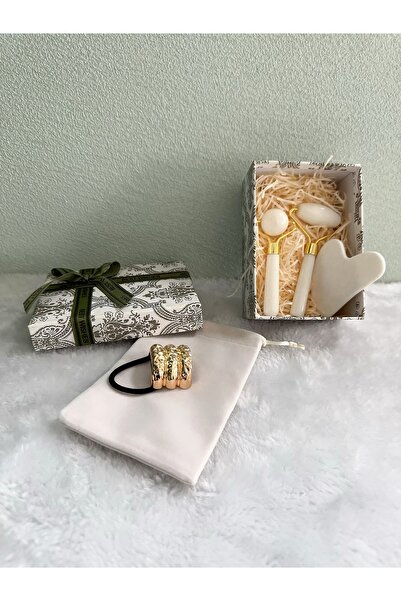 sengen Ramadan gift set Natural jade facial massage roller set (3 pieces) pre...