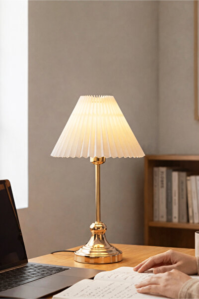 HOMİNG Homing Pileli Gold Abajur 241963