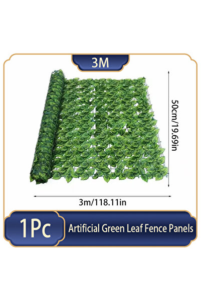 Choice ألواح سياج أوراق خضراء اصطناعية من 3M، شاشة خصوصية وهمية لتزيين الشرفا...