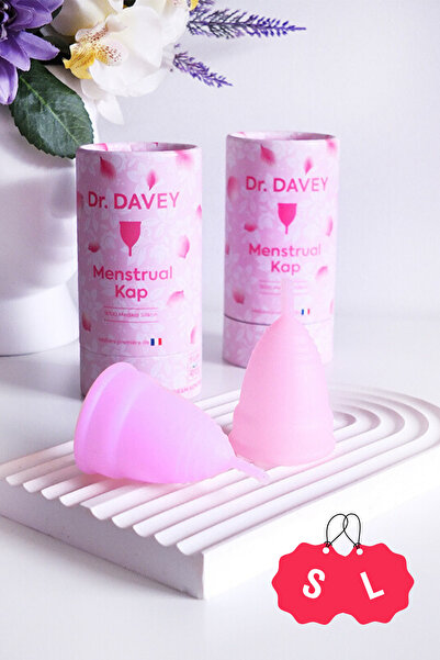 Dr. Davey Regl Kabı Menstrual Kap 2 Adet Medikal Silikon Sürekli Kullanılabil...