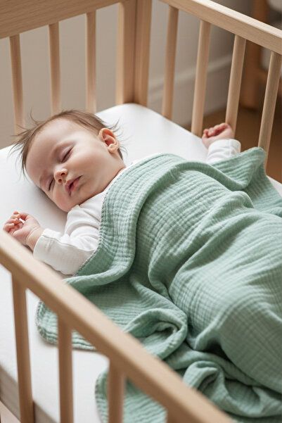 MAHFEL 4 Layer 100% Cotton Muslin Baby Blanket