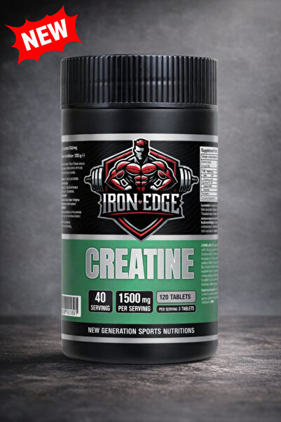 IRON EDGE كرياتين 500 (كرياتين) 120 قرص (1500 ملغ لكل حصة) 40 حصة